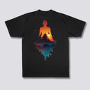 Zen Sunset Meditation Graphic Tee