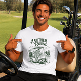 Another Round Golf Cart Skeleton Graphic T-Shirt