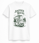 Another Round Golf Cart Skeleton Graphic T-Shirt