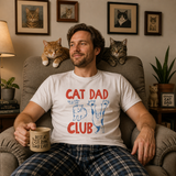 Cat Dad Club Graphic T-Shirt Tee