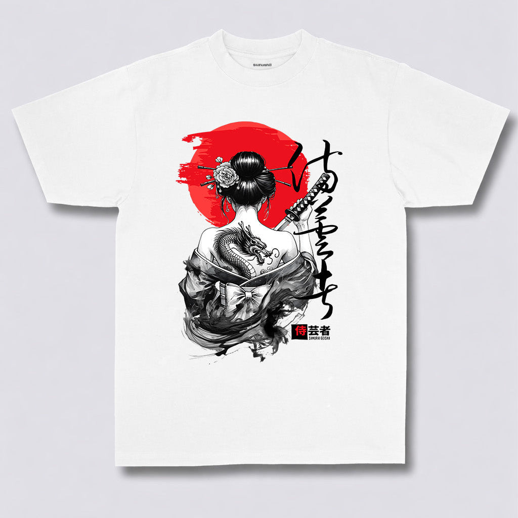 Dragon Ink Geisha Tee