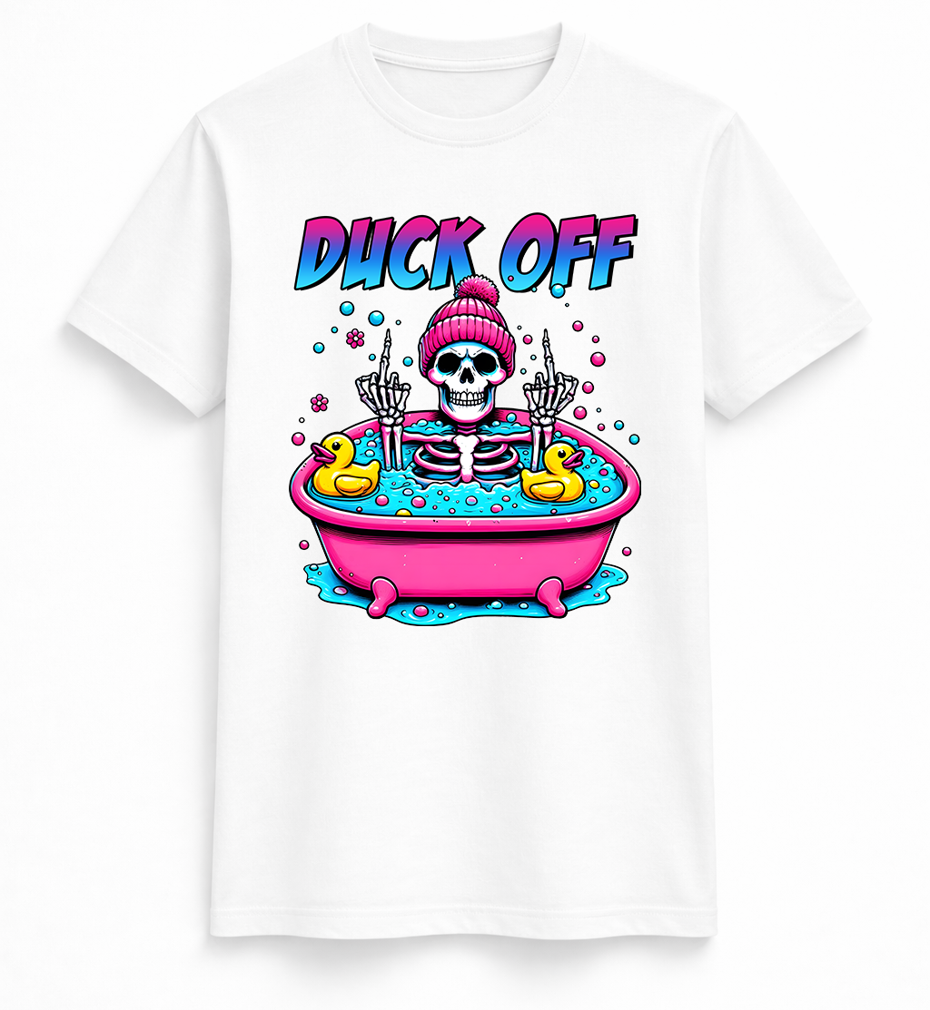 Duck Off Skeleton Bath Tee