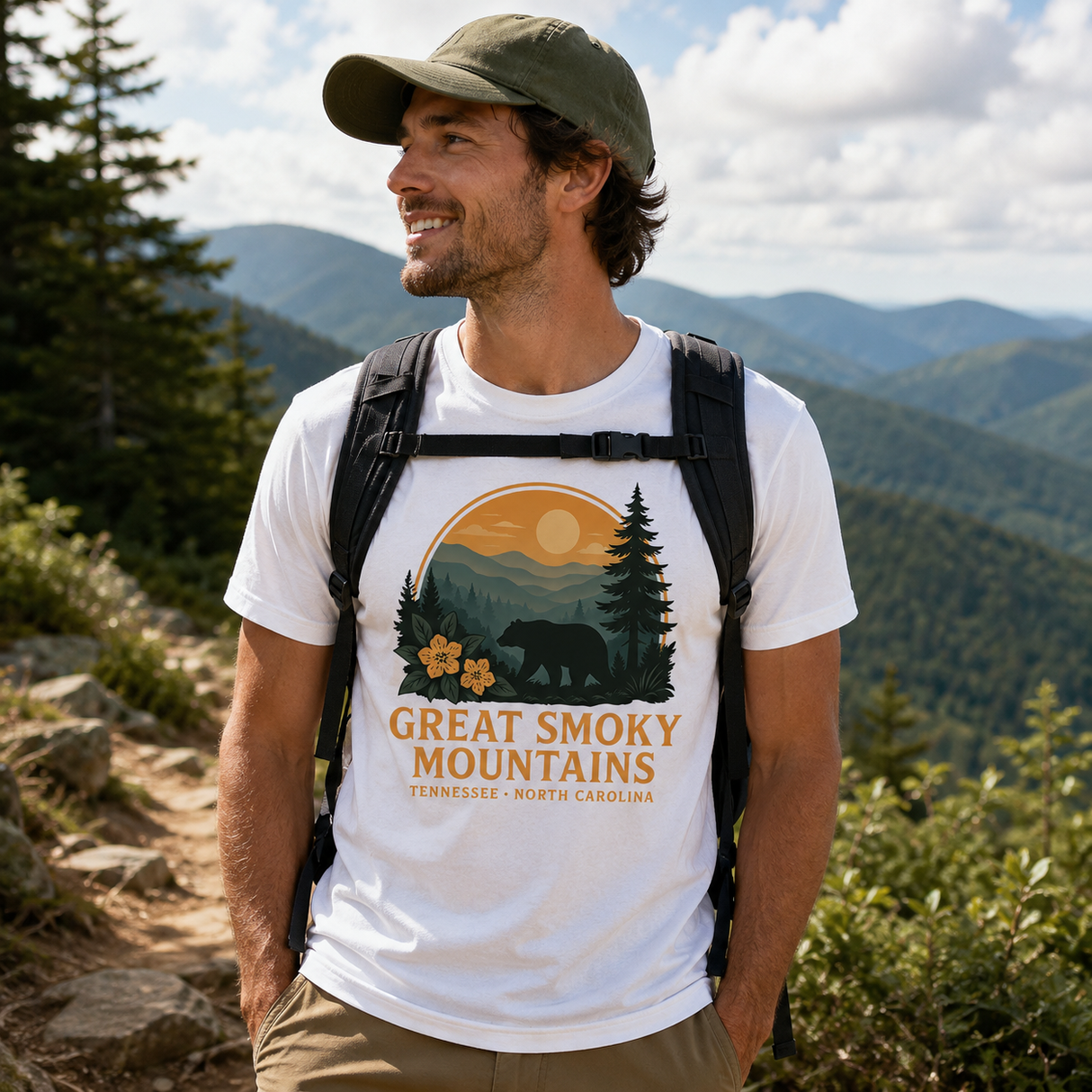 Great Smoky Mountains Vintage Nature T-Shirt
