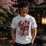 Koi Lotus Bloom Graphic Tee
