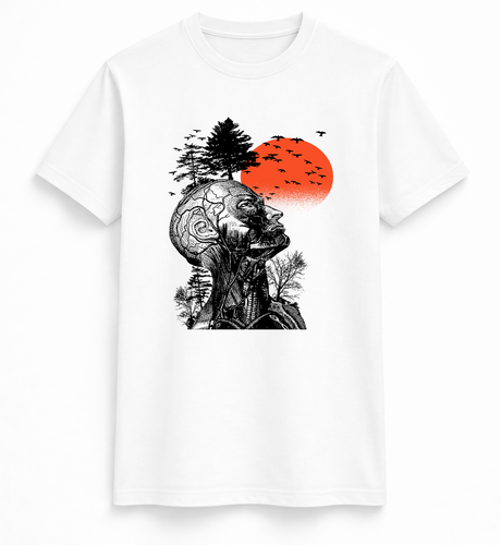 Nature Mind Sunset Artistic Graphic Tee