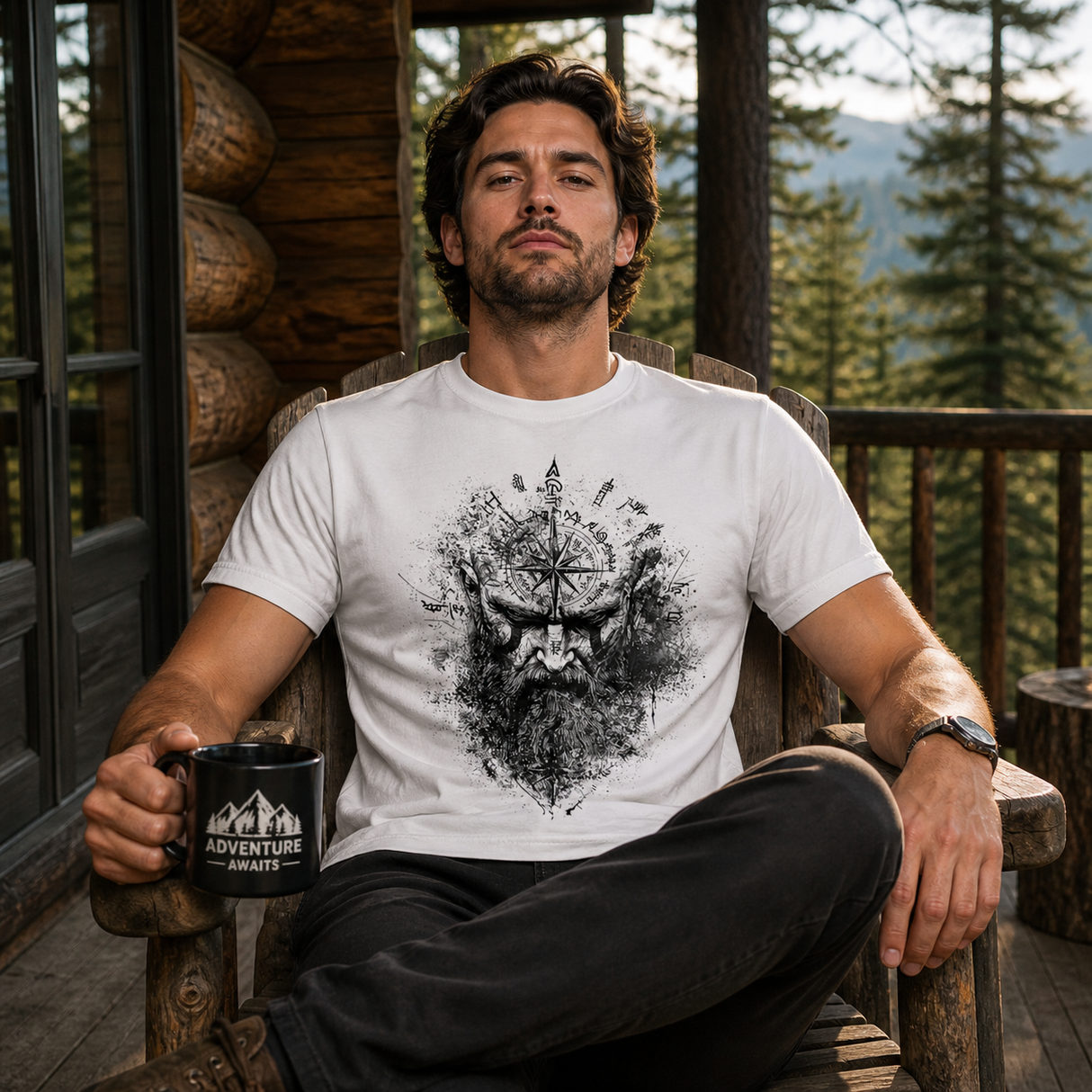 Norse Warrior Rune Art Tee