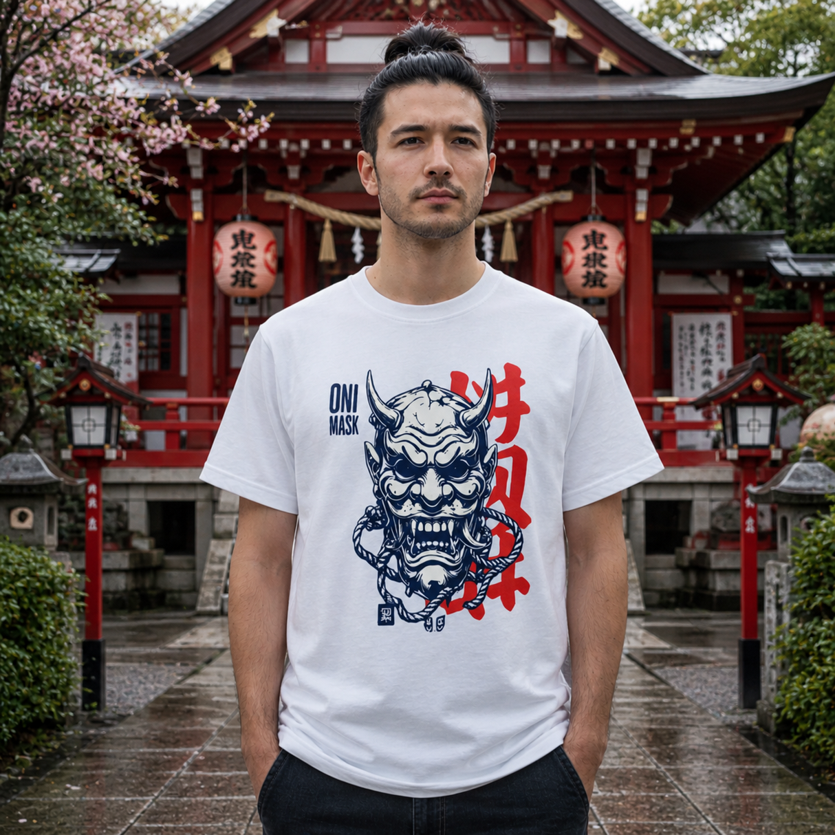 Oni Fury Mask Graphic Tee