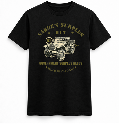 Sarge’s Surplus Hut Vintage Military Jeep T-Shirt