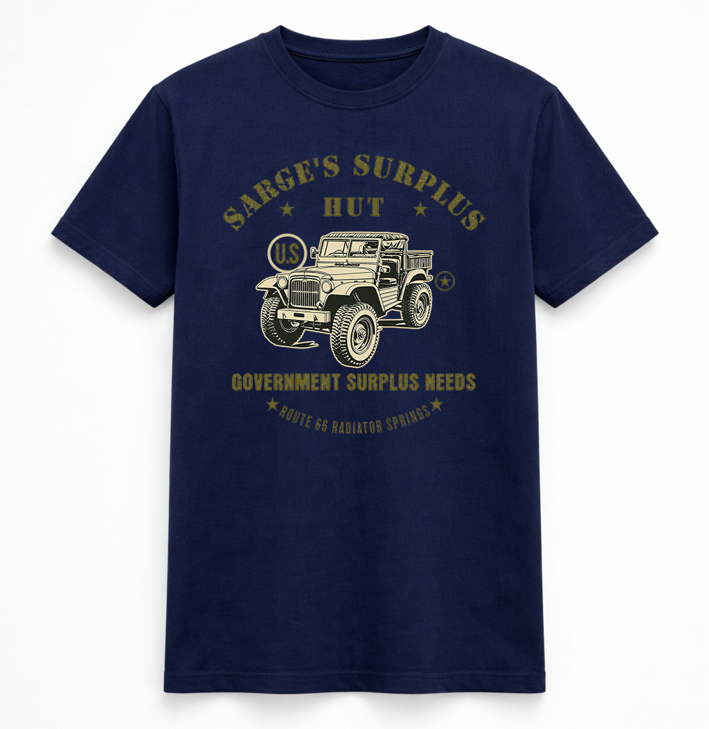Sarge’s Surplus Hut Vintage Military Jeep T-Shirt