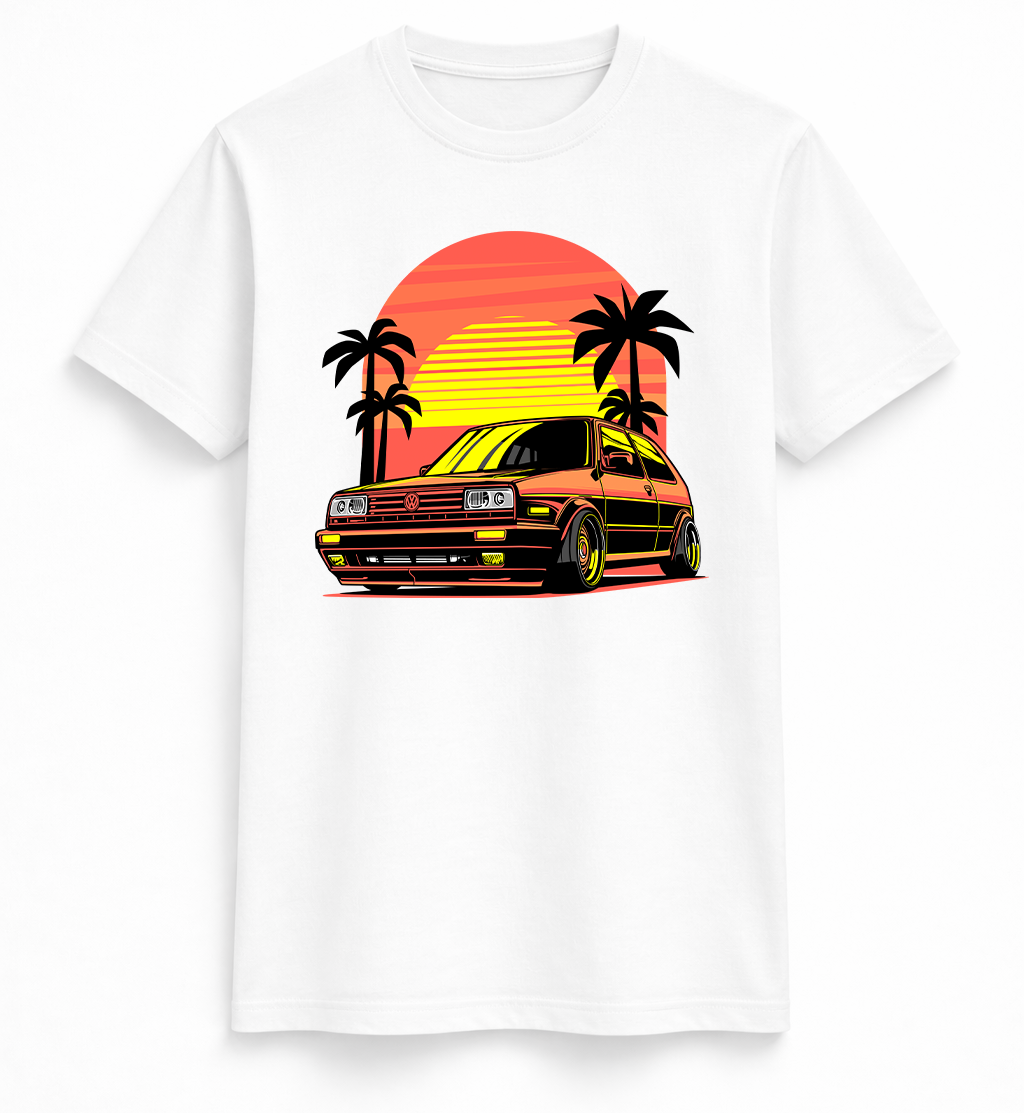 Sunset GTI Retro Tee