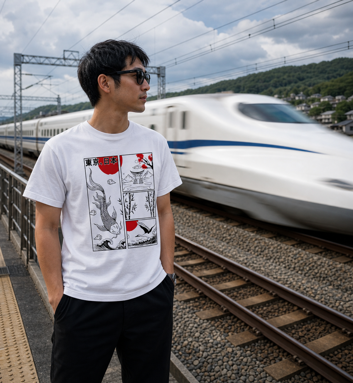 Tokyo Red Sun Graphic Tee