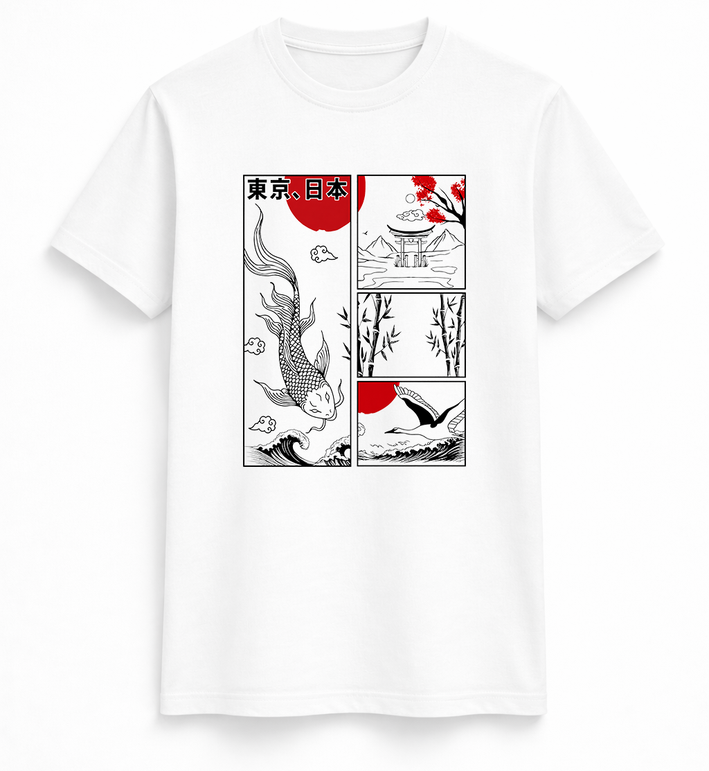 Tokyo Red Sun Graphic Tee