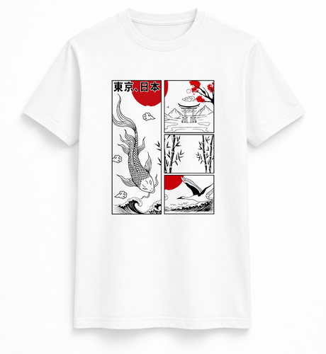 Tokyo Red Sun Graphic Tee
