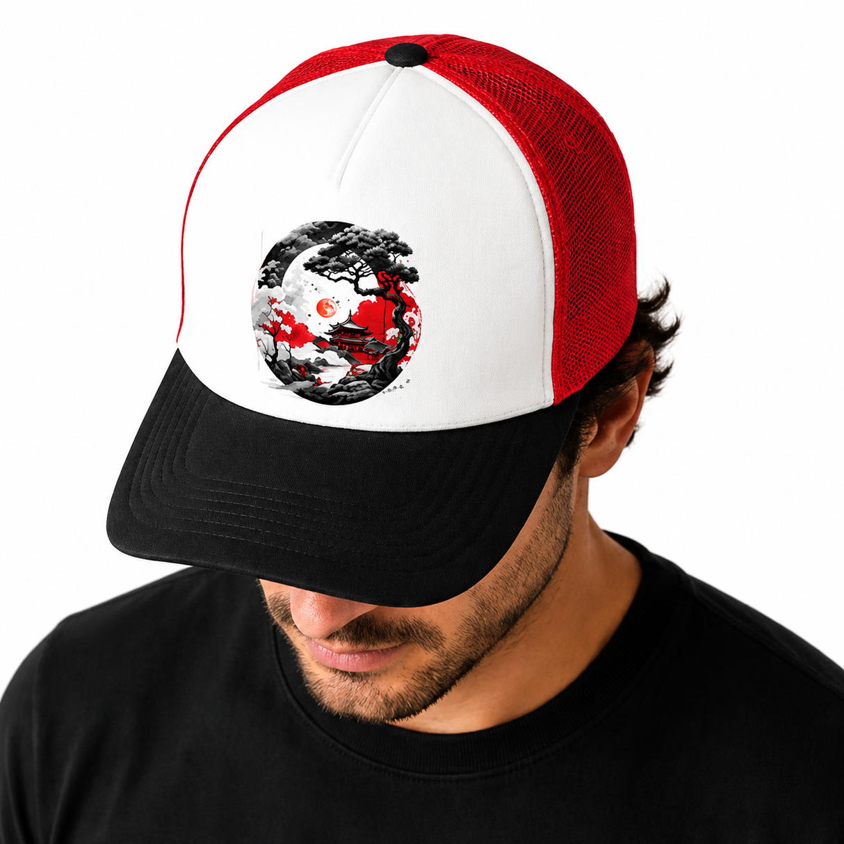 Crimson Moon Trucker Hat