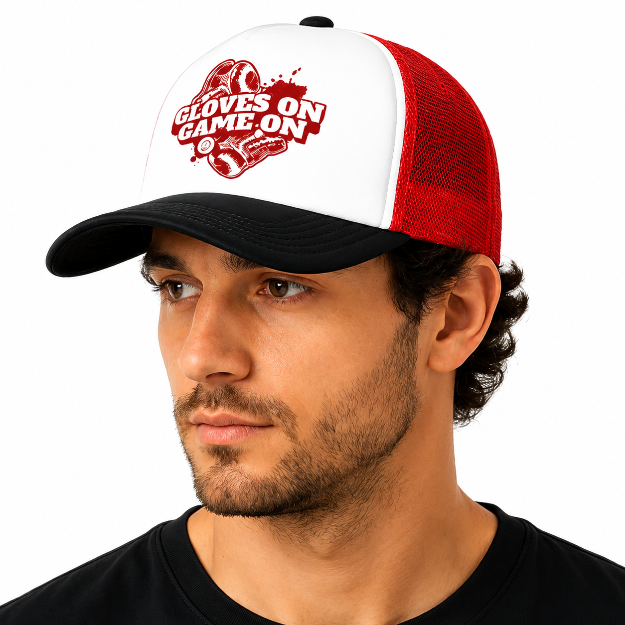 Gloves On Game On Trucker Hat