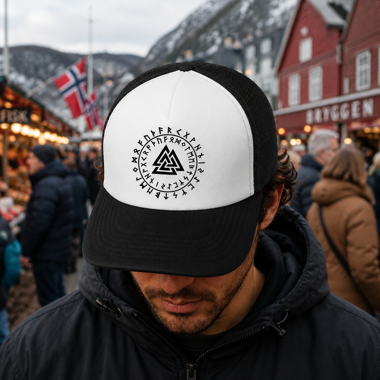 Valknut Rune Trucker Hat