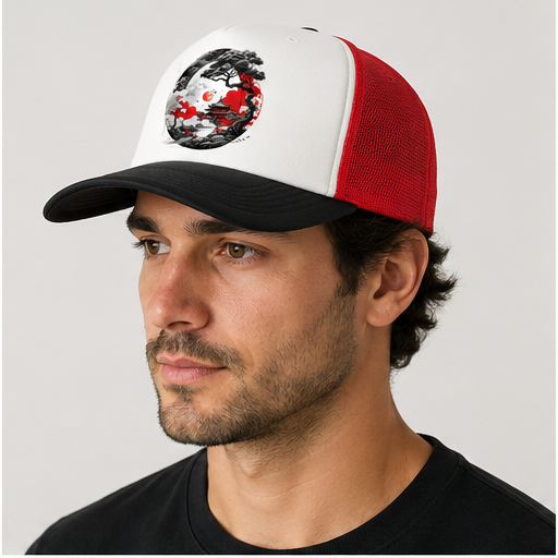 Crimson Moon Trucker Hat