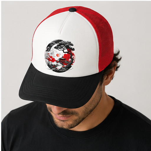 Crimson Moon Trucker Hat