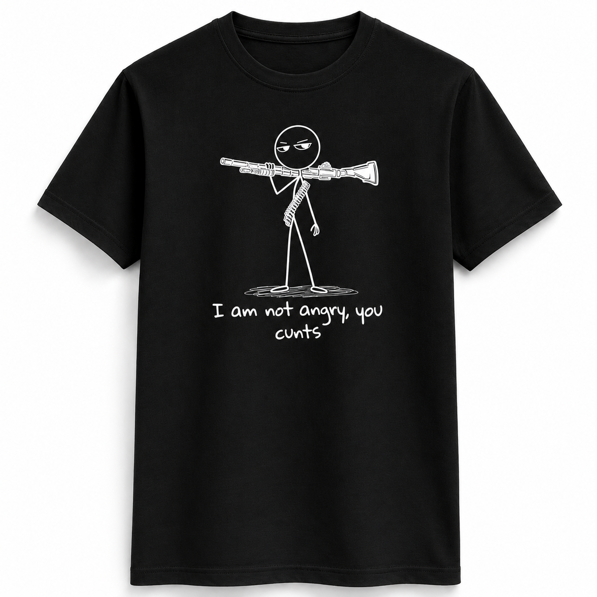 Not Angry Stick Figure Tee