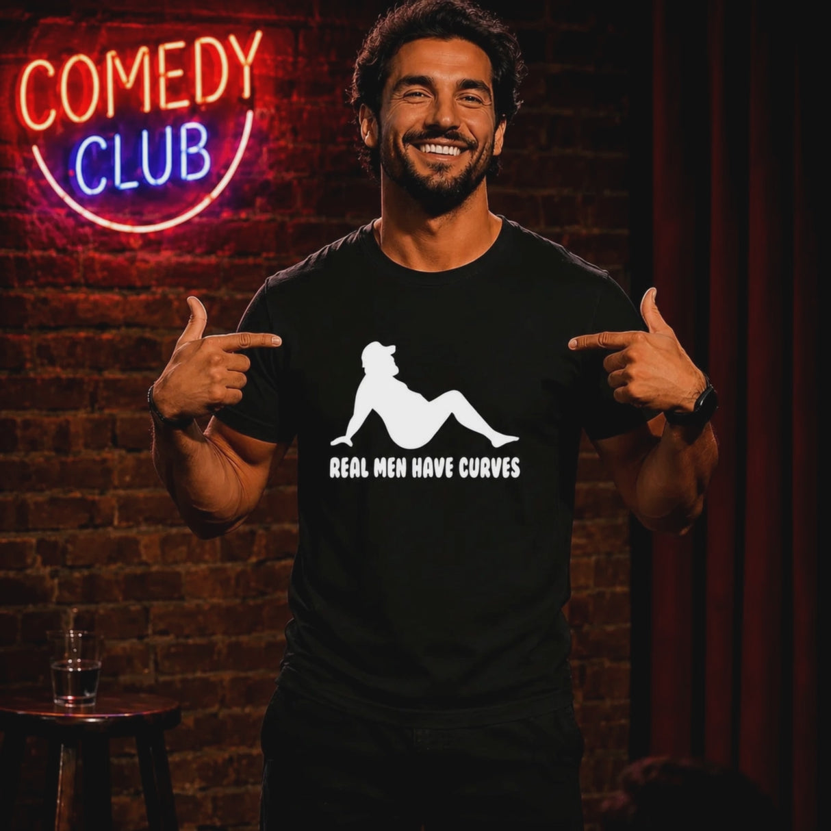 Real Men Have Curves Funny Tee