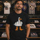 Angry Goose Middle Finger Funny Graphic Tee