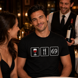 Wine, Dine & 69 Emoji Rebus Tee